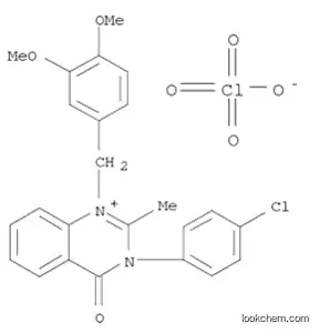 Molecular Structure of 143579-10-6 (3-(4-chlorophenyl)-1-[(3,4-dimethoxyphenyl)methyl]-2-methyl-quinazolin -4-one perchlorate)